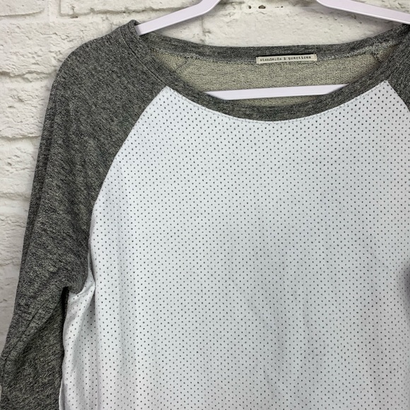 Standards & Practices Elbow Patch Raw Hem PullOver - Picture 2 of 6